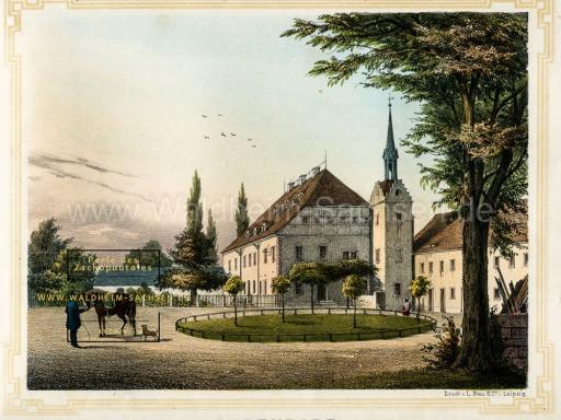 Aus "Album Rittergüter & Schlösser des Königreichs Sachsen"; 1. Section: Leipziger Kreis1854 - 1862